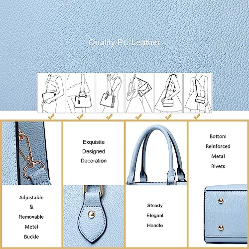 Image of CHICAROUSAL Crossbody Purses and Handbags for Women PU Leather Tote Top Handle Satchel Shoulder Bags