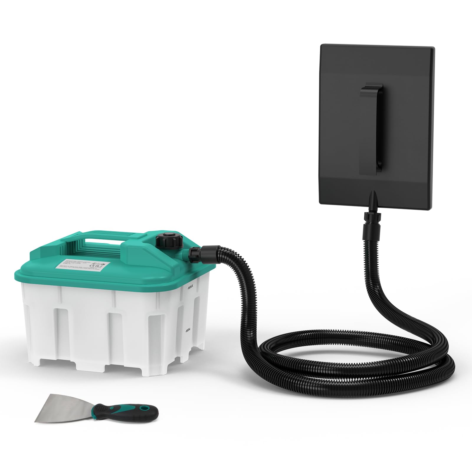 2300W Décolleuse Papier Peint, VLOXO Décolleur Papier Peint avec Réservoir 4,5L, Spatule et Autonomie 70 min, Décapeur pour Vinyle, Peinture, Plusieurs Couches et Murs Texturés