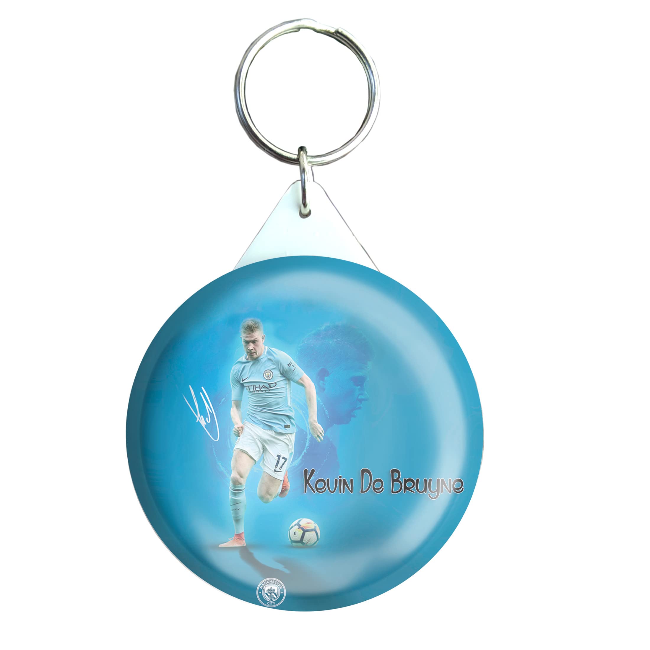 HOLAKeychain Multicolor Football Glossy Finish Design Pack of 1 (58mm)