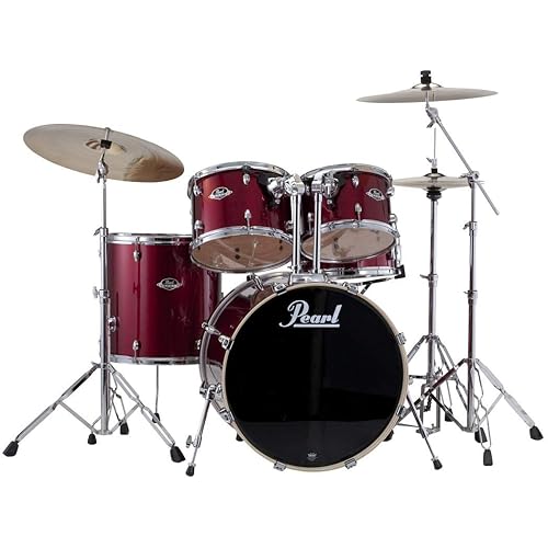 Pearl Export EXX 5-Piece Drum Set with Hardware - Fusion Configuration- Burgundy
