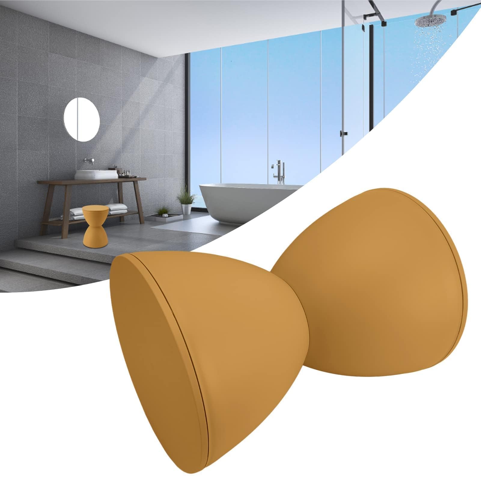 Sgabello a Forma di Clessidra in Plastica Multiuso e Versatile, Design Semplice e Moderno, Resistente e Sicuro