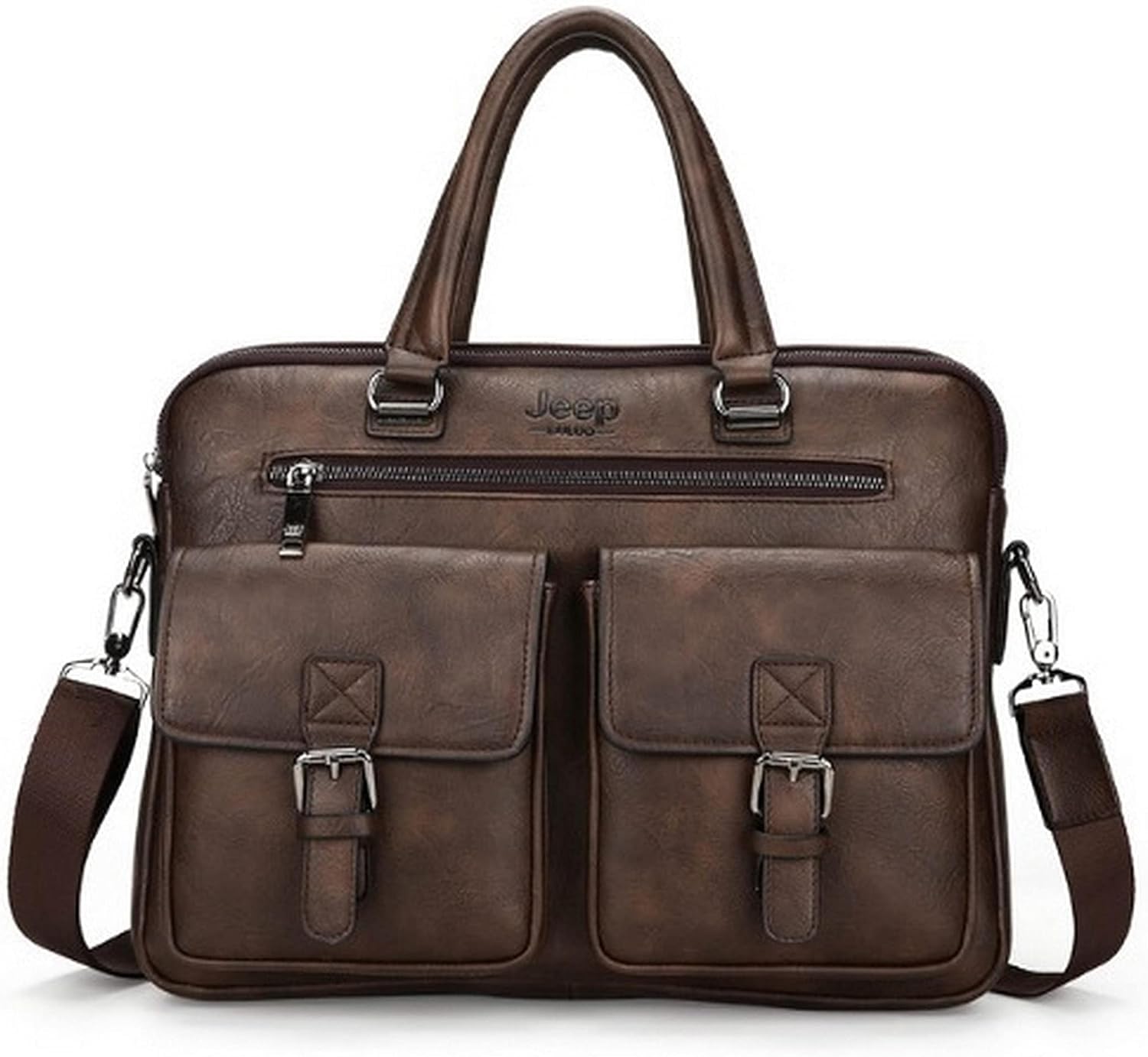 LOOKMINT Pu Leather Shoulder Messenger Bag Mens Handbag Vintage Crossbody Bag Tote Waterproof Travel Business for Man Bag (BROWN) (B0CLCTKLBJ) Amazon Price History, Amazon Price Tracker