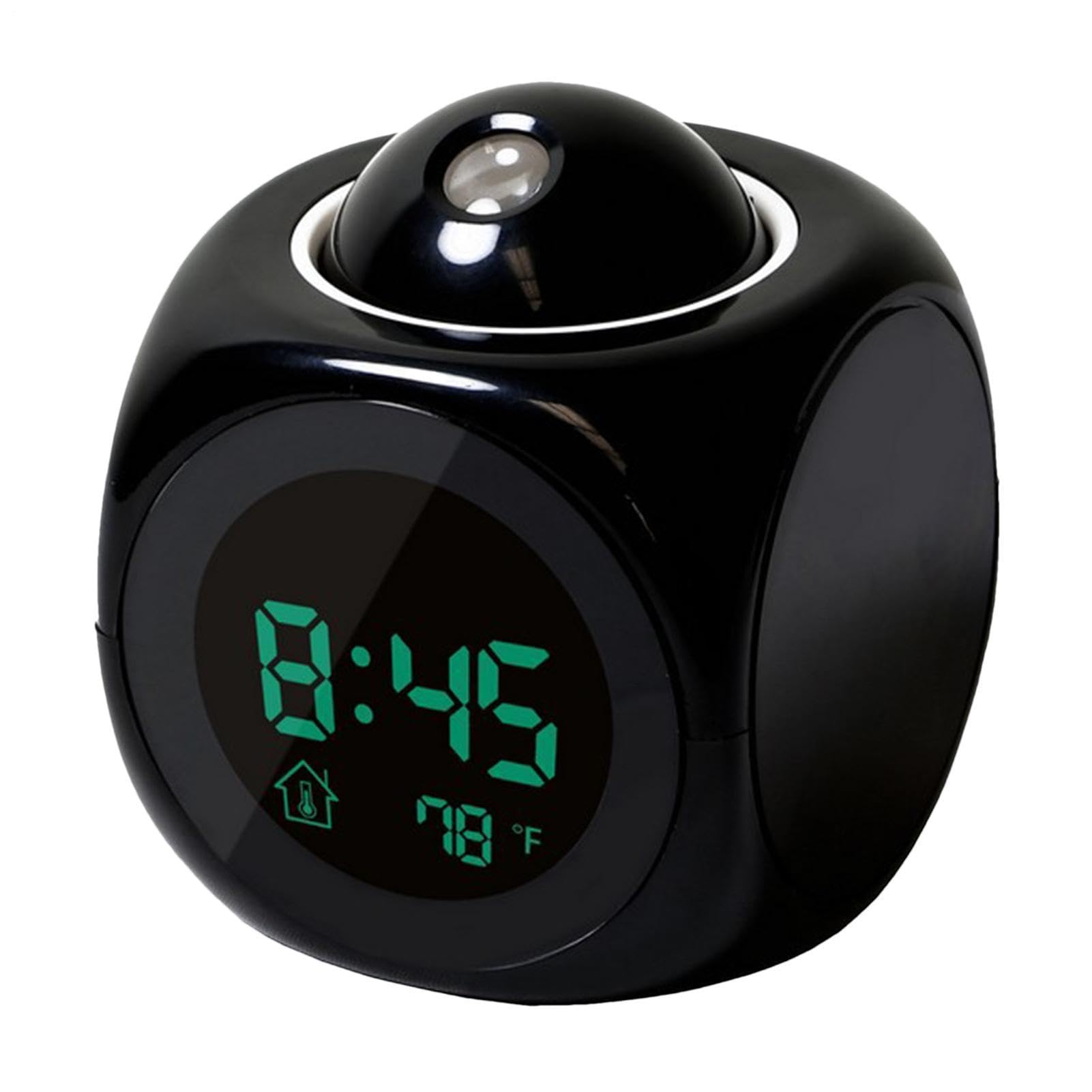 Reloj de proyección por voz con temperatura digital y pantalla LED para dormitorio