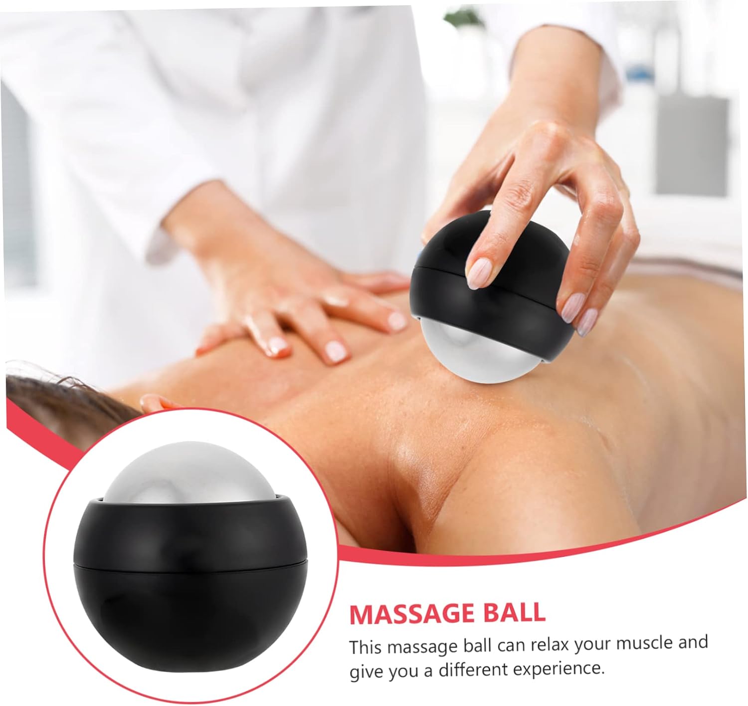 Handheld Stainless Steel Massage Ball Dual Temperature Roller for Muscle Relief Portable Hot Cold Massager for Yoga and Fitness Skin-Friendly Design for Daily Use