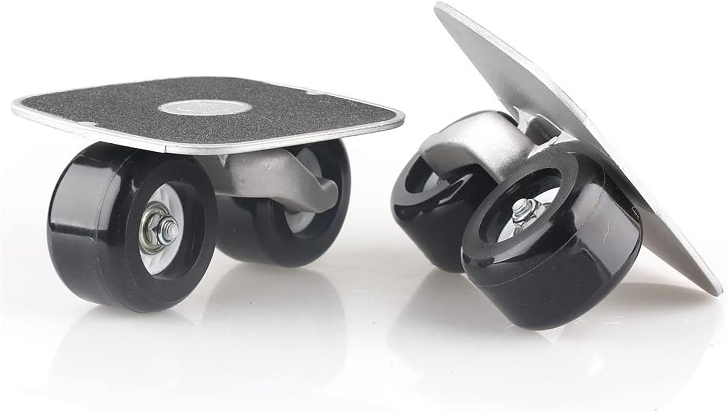 Portable Freeline Roller Road Drift Workout Board Skates Anti-slip Plate Aluminum Truck Black Wheel