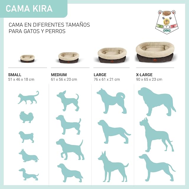 Foto 5 de 6 de PATAM Cama para Perros y Gatos para Interior, Suave y Antideslizante, Funda Lavable a máquina