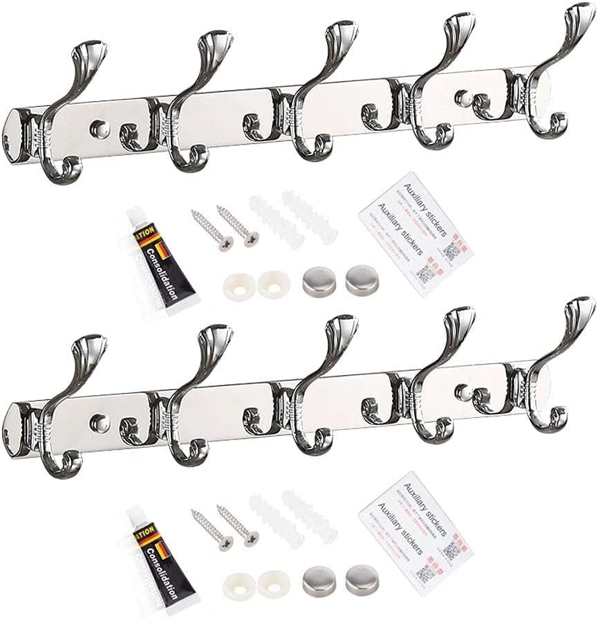 Support adhésif en acier inoxydable pour organiser la salle de bain