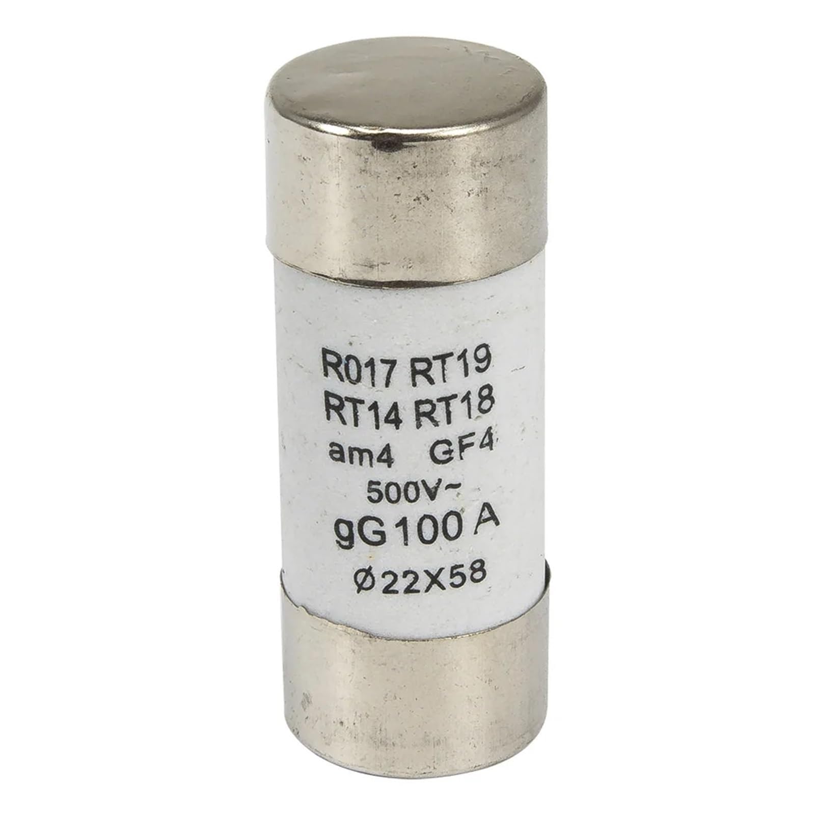 Fusibili a cartuccia in ceramica, Fusibile a tubo ceramico ad azione rapida R017 500V 22x58mm 5 pezzi(100A)