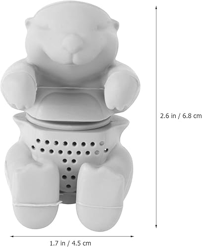 Miniatura 5 de Infusor de té para té de hojas sueltas Linda nutria suelta té de hojas sueltas Difusores de té más empinados para té suelto Animal único Infusor de