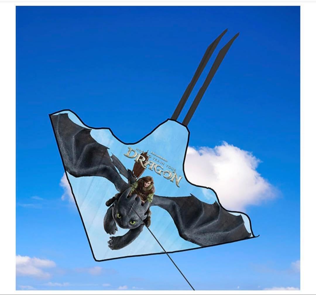 ★新品【非売品！】ヒックとドラゴン オリジナル凧 収納袋付き 貴重！ ヒックとドラゴン ドラゴン凧 収納袋付き 限定品 ヒックとドラゴン