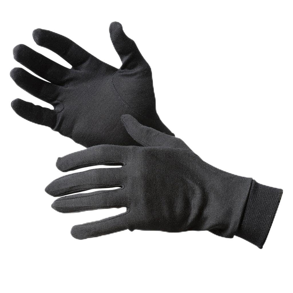 Gants thermiques en soie, poignets côtelés, lavables à la main