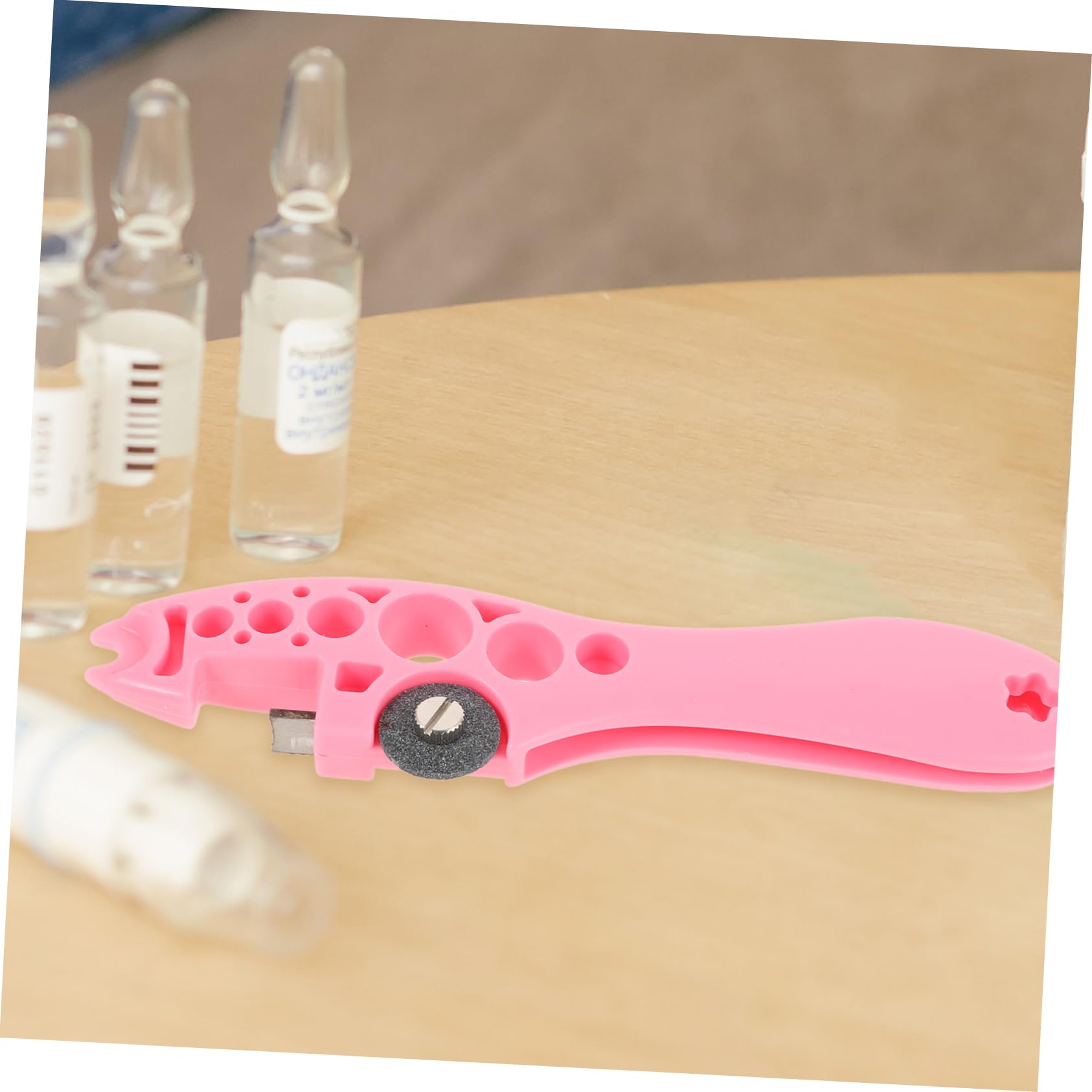 SOLUSTRE 2pcs Ampoule Bottle Opener Vial Ampoule Opener Ampule Cutting Device Portable Vial Breaker Ampoule for Nurses Nursing Vial Breaker Ampoule Opener Nurse Vial Opener Plastic Pink