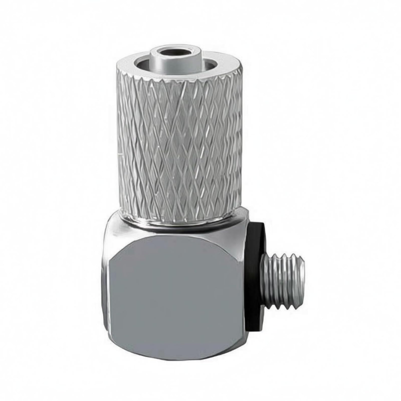 200 Pieces Raccordo Filettato Maschio Angolare Metallico Raccordo Push-in Angolare Angolo Retto Connettore Pneumatica a Gomito, PL4-M4