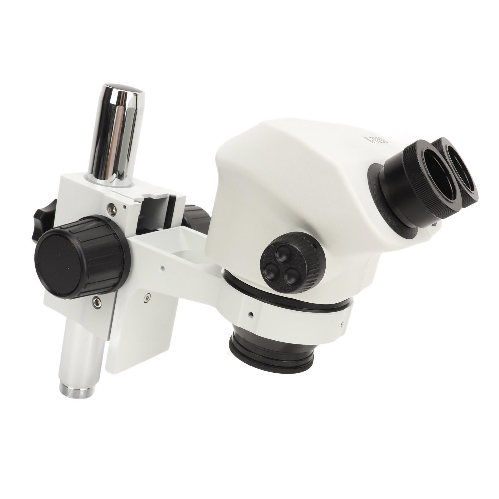 Microscopio Estéreo Trinocular, Microscopio con Zoom Estéreo de Silicona ABS, Aumento de 7X a 45X, Objetivo de 0,7X a 4,5X, Ocular 10X para Reparación y Soldadura de Electrónica