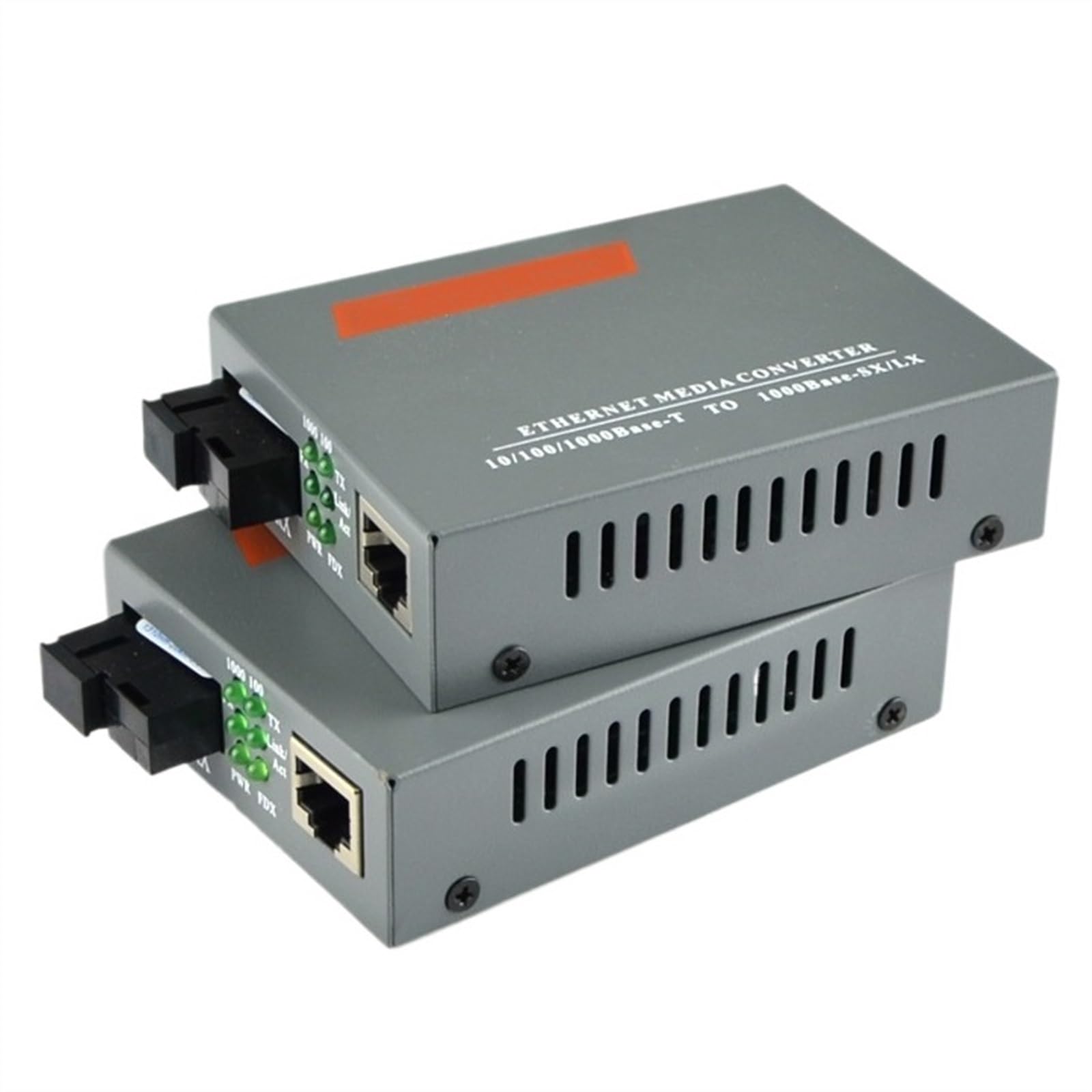 Convertisseur De Média Fiber 10/100/1000M 3/25/120KM, Commutateur Ethernet Gigabit RJ45, Convertisseur De Média Fiber Optique (Size : 5 Pairs Pack)