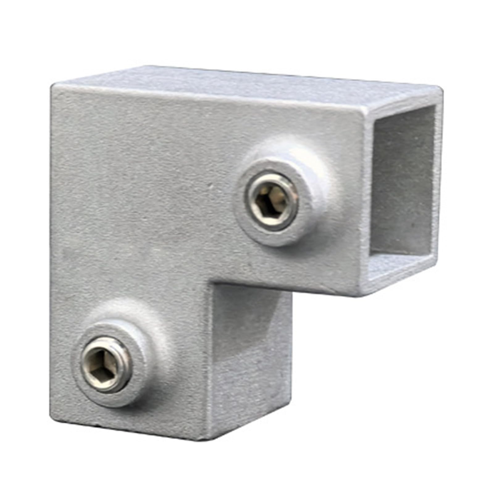 Obotsnoi 30X30 Elbow Pipe Fixed Joint Storage Rack Connector 3 Way Elbow Pipe Fitting For Fence Rails And Industrial Shelf Construction Fitting