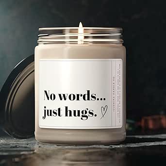 Warm Hugs Scented Candles Gifts, Sympathy Gift Hug Candle, Thinking Of You Get Well Soon Gifts - View #9