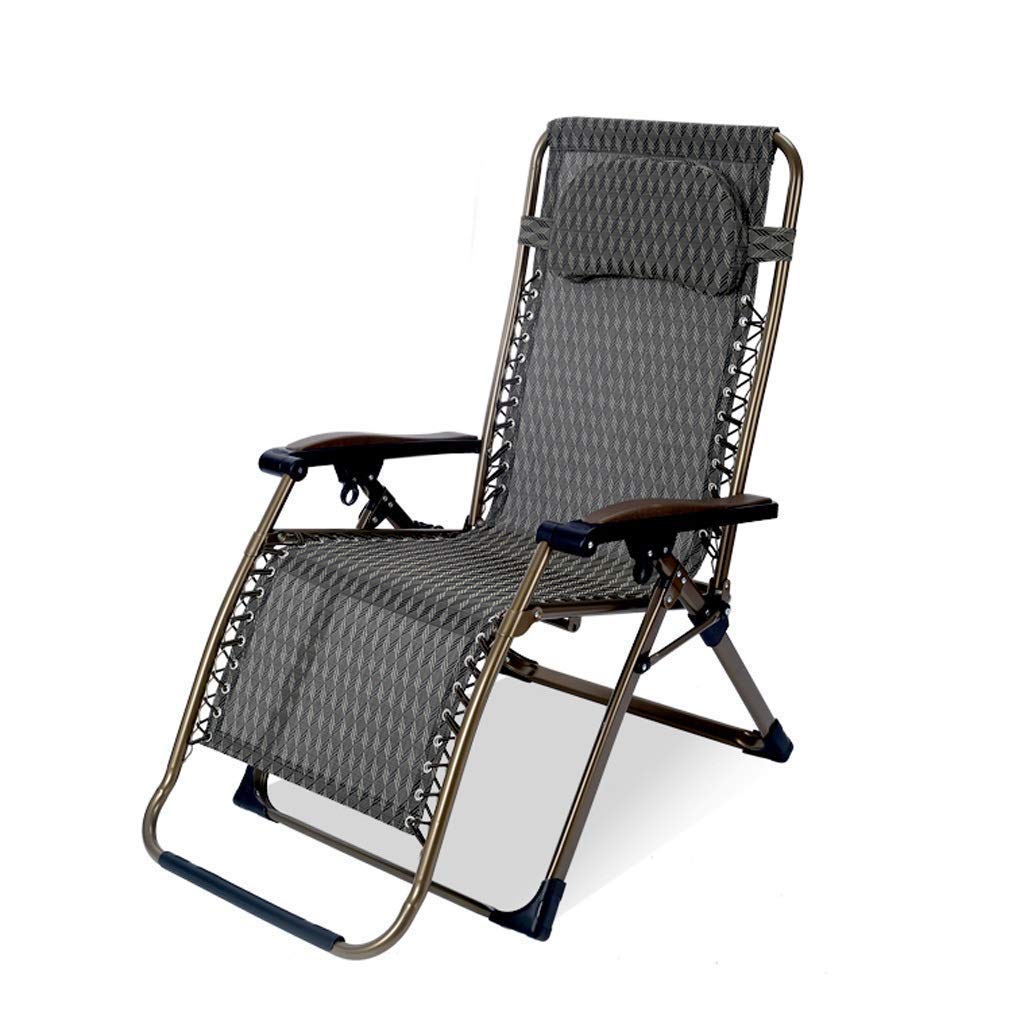 Chaises de patio à gravité zéro inclinables et transat de plage pliable robuste