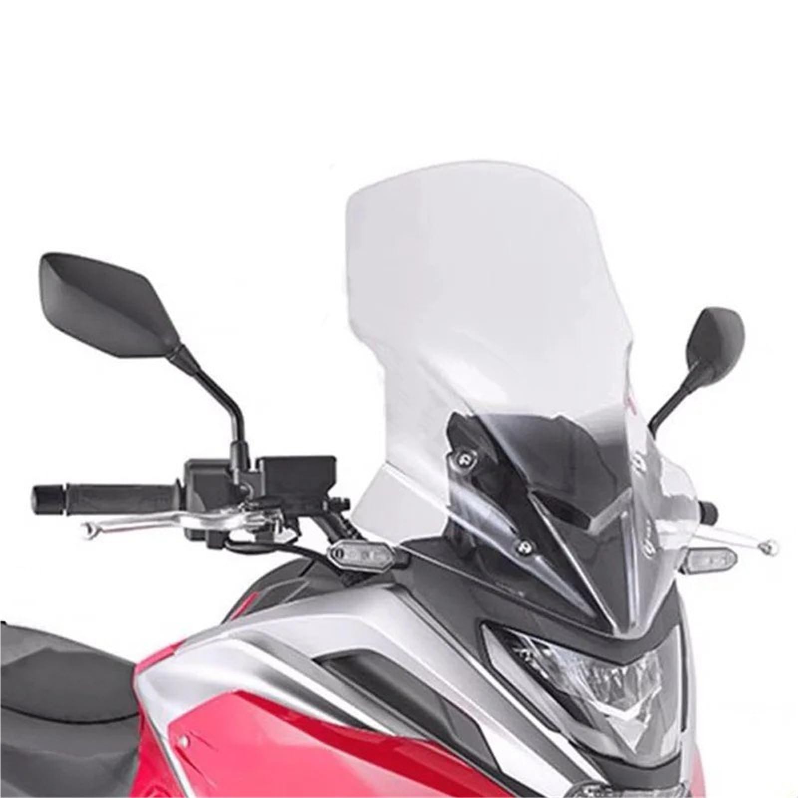 Dla NC750X Dla NC 750X 2021 Owiewka Motocyklowa Osłona Przed Wiatrem Deflektor Wiatru Akcesoria Ochronne Szyba przednia motocyklowa(Light grey)