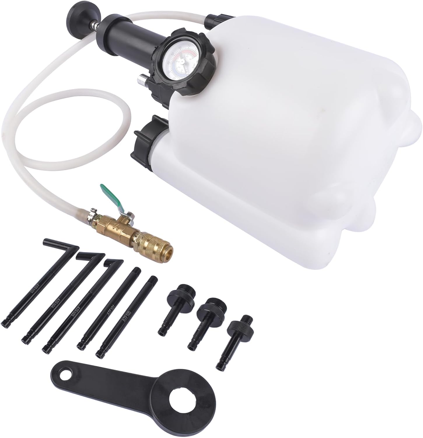 3L Transmission Fluid Pump Oil Filling Filler System Fluid Transfer Pump Tool with Adapters