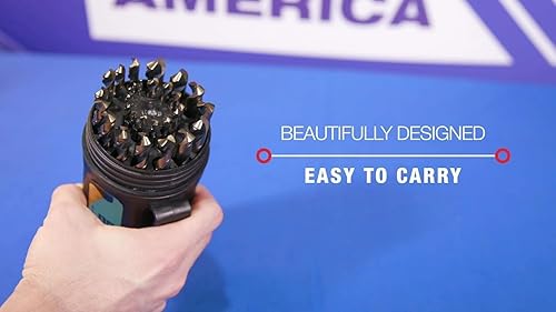 Miniatura 2 de Brocas Drill América KFD29J-PC KFD brocas de acero de alta velocidad en caja de plástico longitud jobber 29 piezas acabado de óxido de oronegro