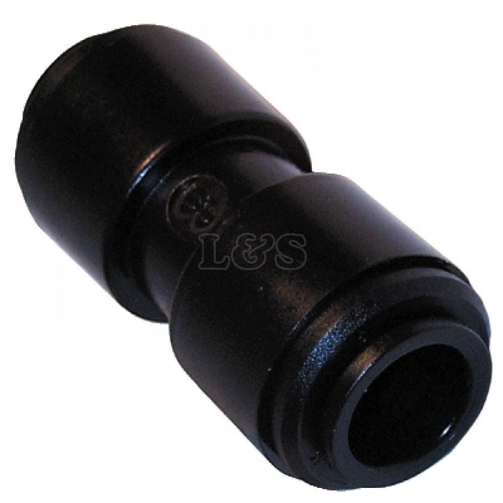 L&S Engineers Black Speedfit Equal Straight Push Fit Coupling - Size: 8Mm