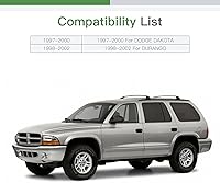 Vista 4 de SCITOO Espejo retrovisor lateral de cristal para conductor, espejo lateral izquierdo, apto para 1997-2000 para Dodge DAKOTA 1998-2002 para DURANGO