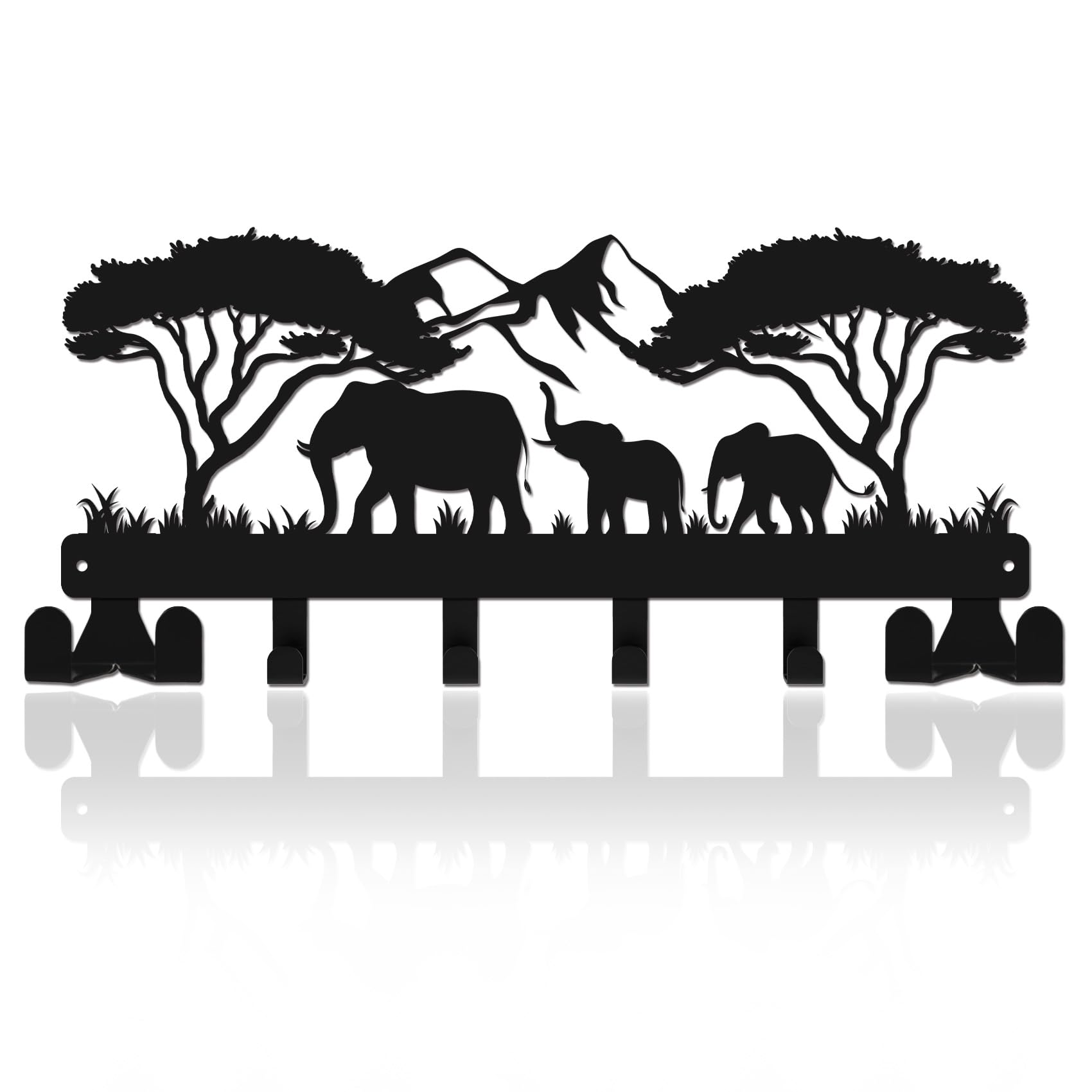 Colgador de llaves de elefante para evitar pérdidas en la entrada y pasillos