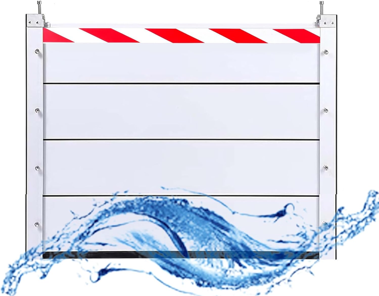 Aluminum Flooding Protection Board 100cm High Flood Barrier Shield 91-100cm Subway Entrances Water Baffle(Interior,94 * 100cm)