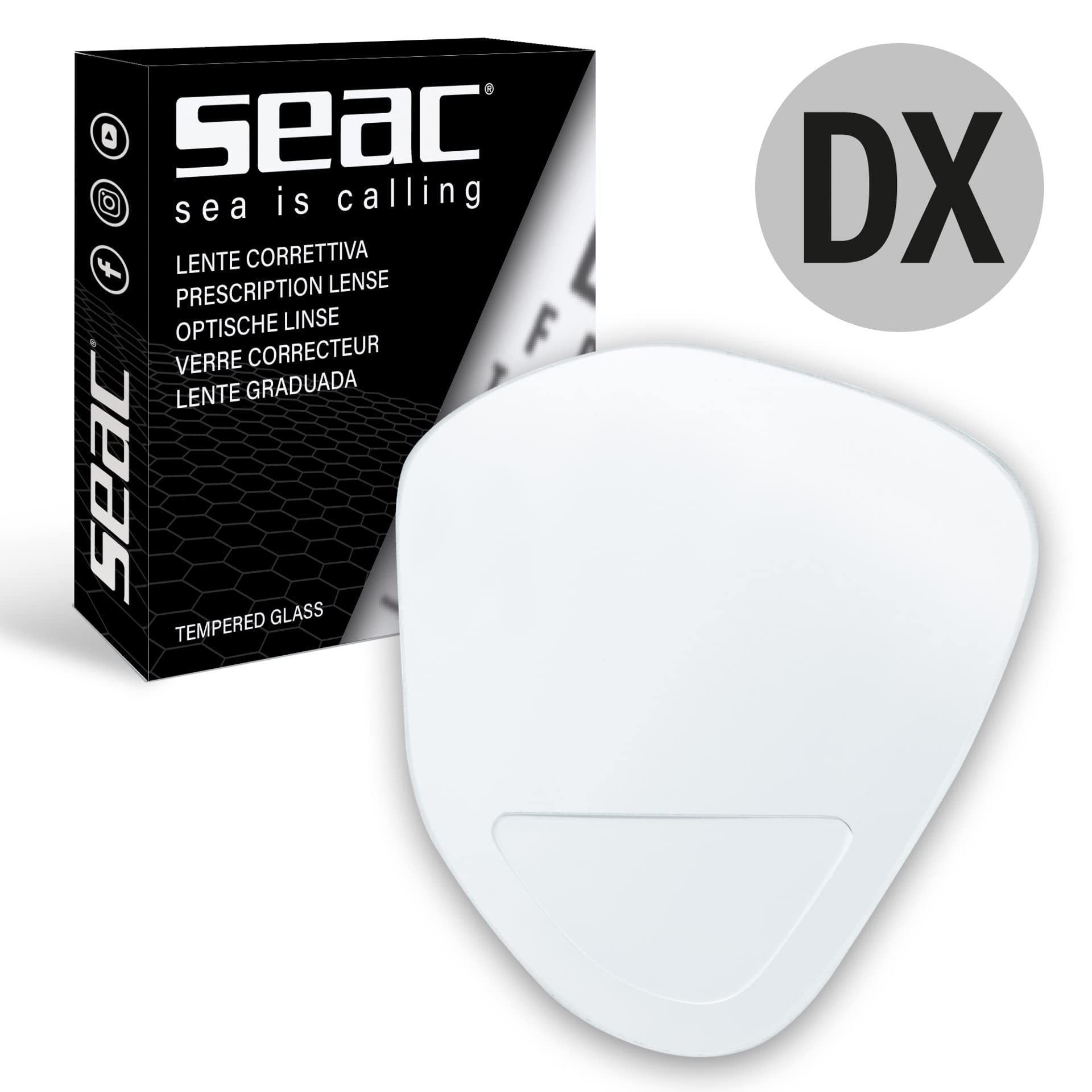SEAC Italia Lens - Lente Graduada Ojo Derecho Unisex Adulto
