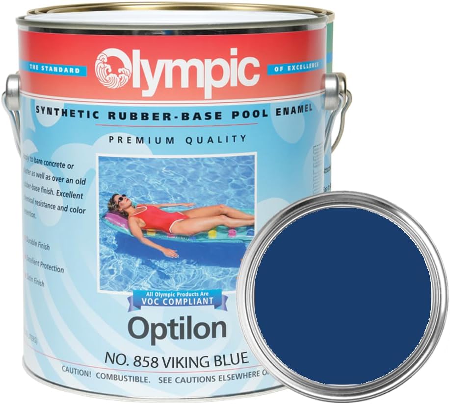 Olympic Pool Paint Optilon Viking Blue 1 Gallon