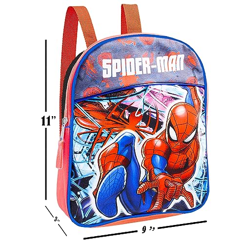 Marvel Shop, Conjunto de mini mochila do Homem-Aranha infantil ~ Pacote de 5 peças com bolsa escolar