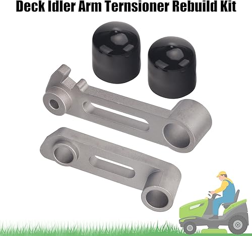 Miniatura 5 de M136635 M143350 - Tensor de brazo tensor y buje de reconstrucción compatible con modelos de tractor y cortacésped John D-eere 48C 54C GT LX GX