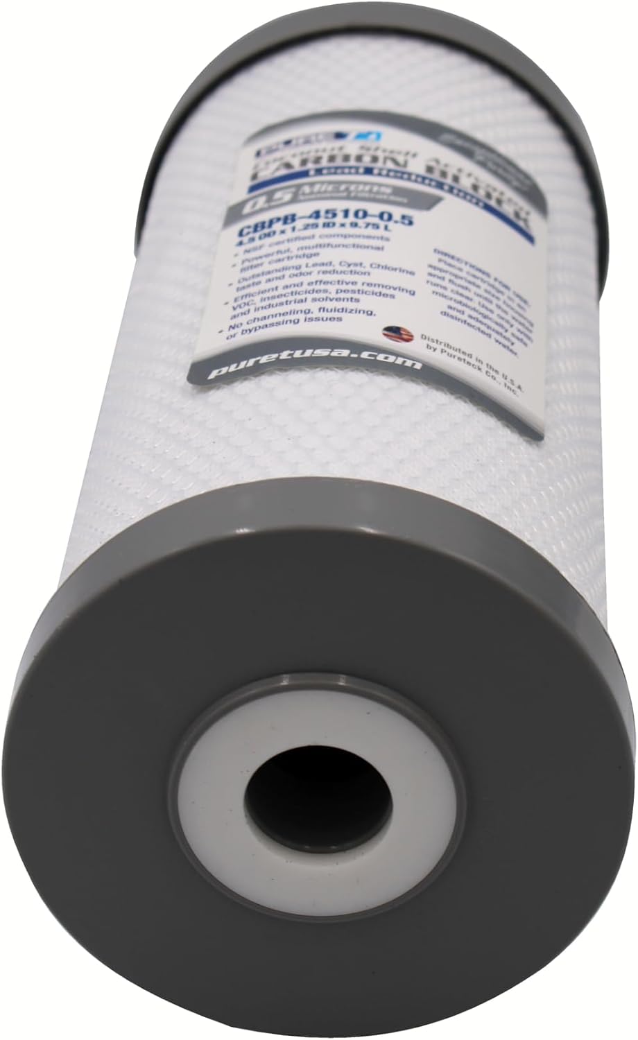 4.5" X 10" LEAD REDUCTION CARBON BLOCK FILTER AT 0.5 MICRON