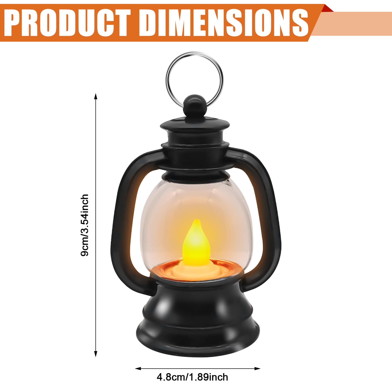Mini Lanternes LED Noires Lanterne Enfant St Martin Kit Lanternes étoiles DIY 4 Pièces - Décoration Halloween/Noël - Avec LED - Pour Enfants Lampion Allumoir Décoration Halloween Noël Lanterne LED