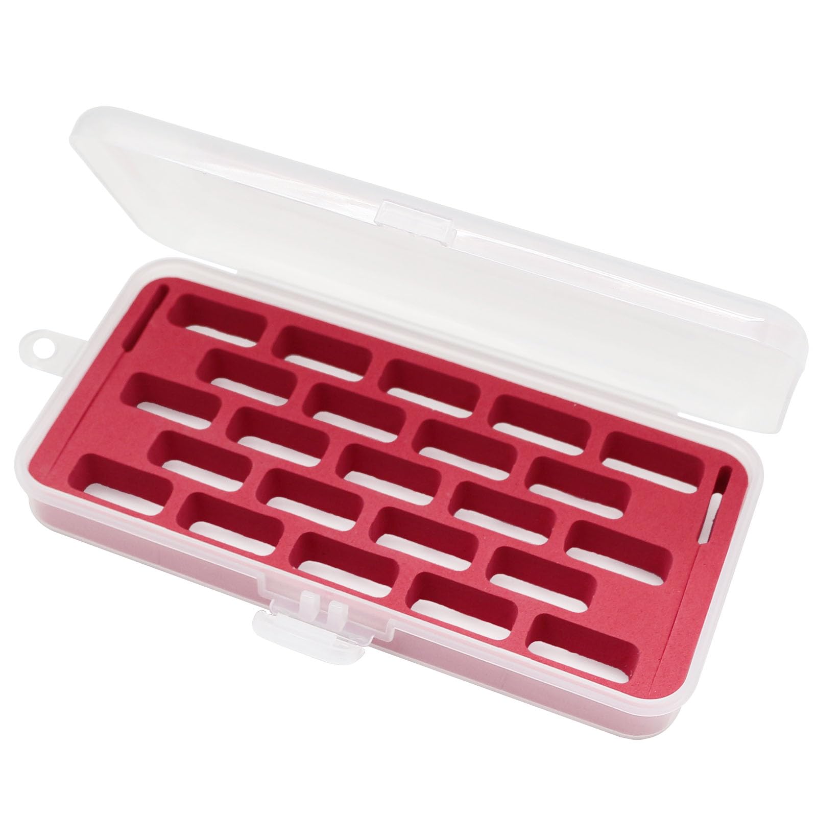 Bobbin Case for Bernina 7 &amp; 8 Series - Jumbo Plastic Storage Box Holds 23 Bobbins - Red