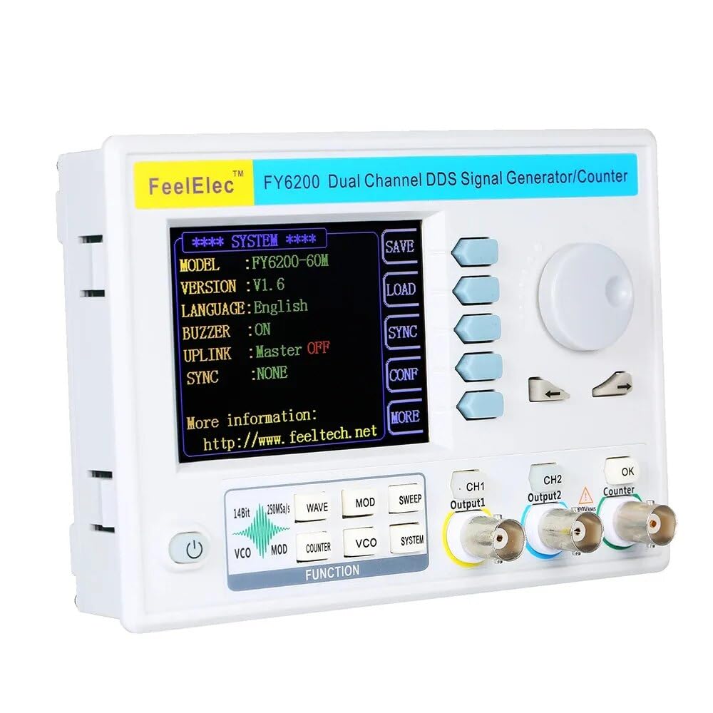 FY6200 20M/30M/50M/60M Signal Generator DDS Arbitrary Waveform Source Frequency Counter Dual Channel FPGA Four way TTL(FY6200 30M)