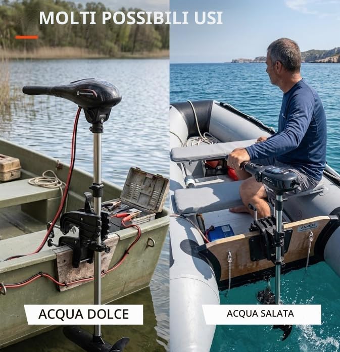 Orangemarine Motore elettrico per Barca e allegato 65 lbs
