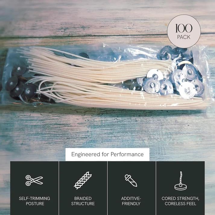 Pabilos para velas autodescartables de 8 pulgadas, pack 5000 miniatura 2
