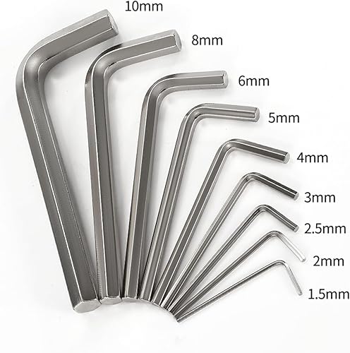 Miniatura 3 de Susenya Juego de llaves Allen L Key de 0.118 pulgadas, llave hexagonal en forma de L, herramienta de reparación de cabeza hexagonal, 12 piezas,