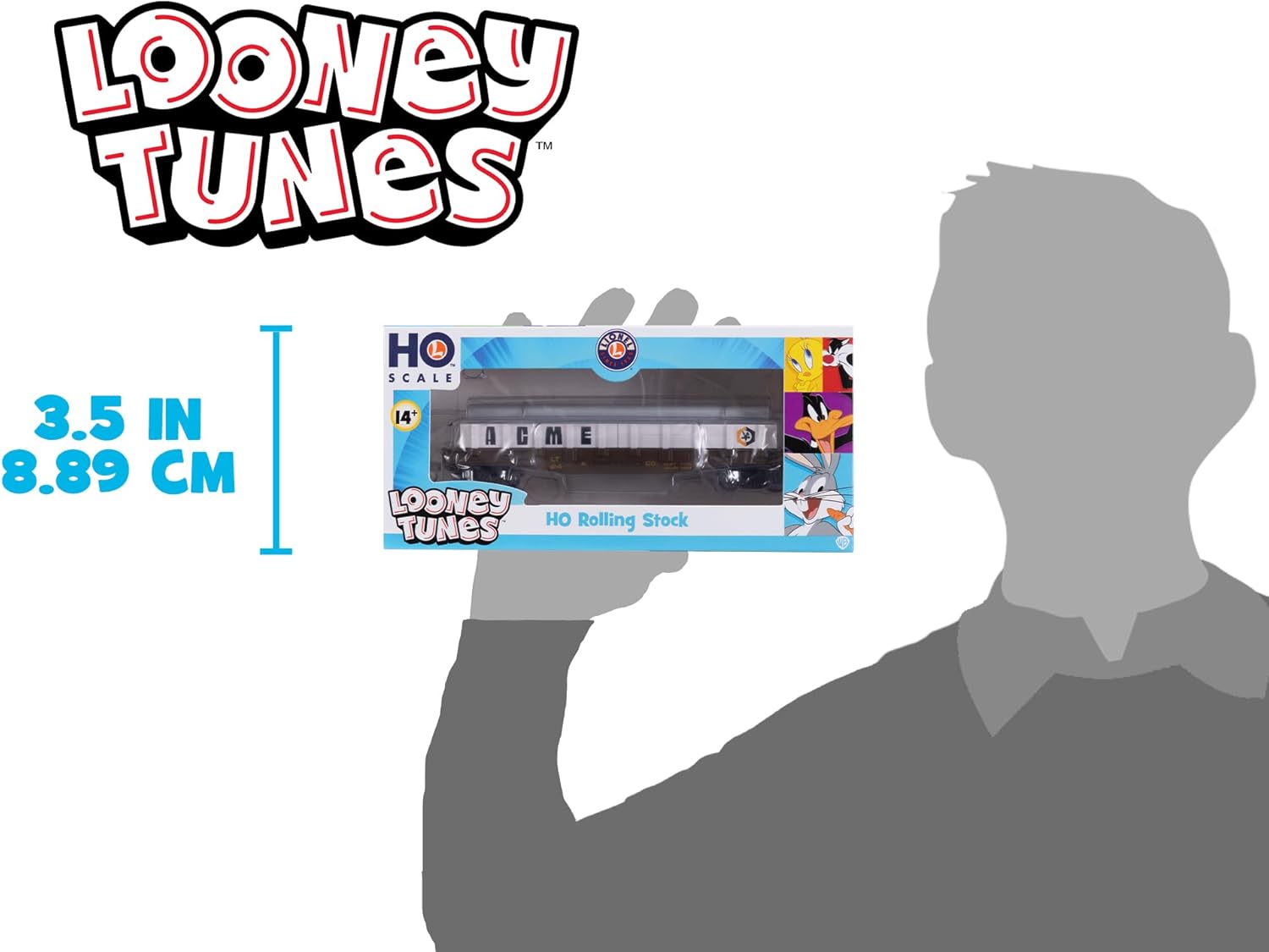 Lionel Looney Tunes Acme Gondola HO Gauge Model Train Car with Pipe Load