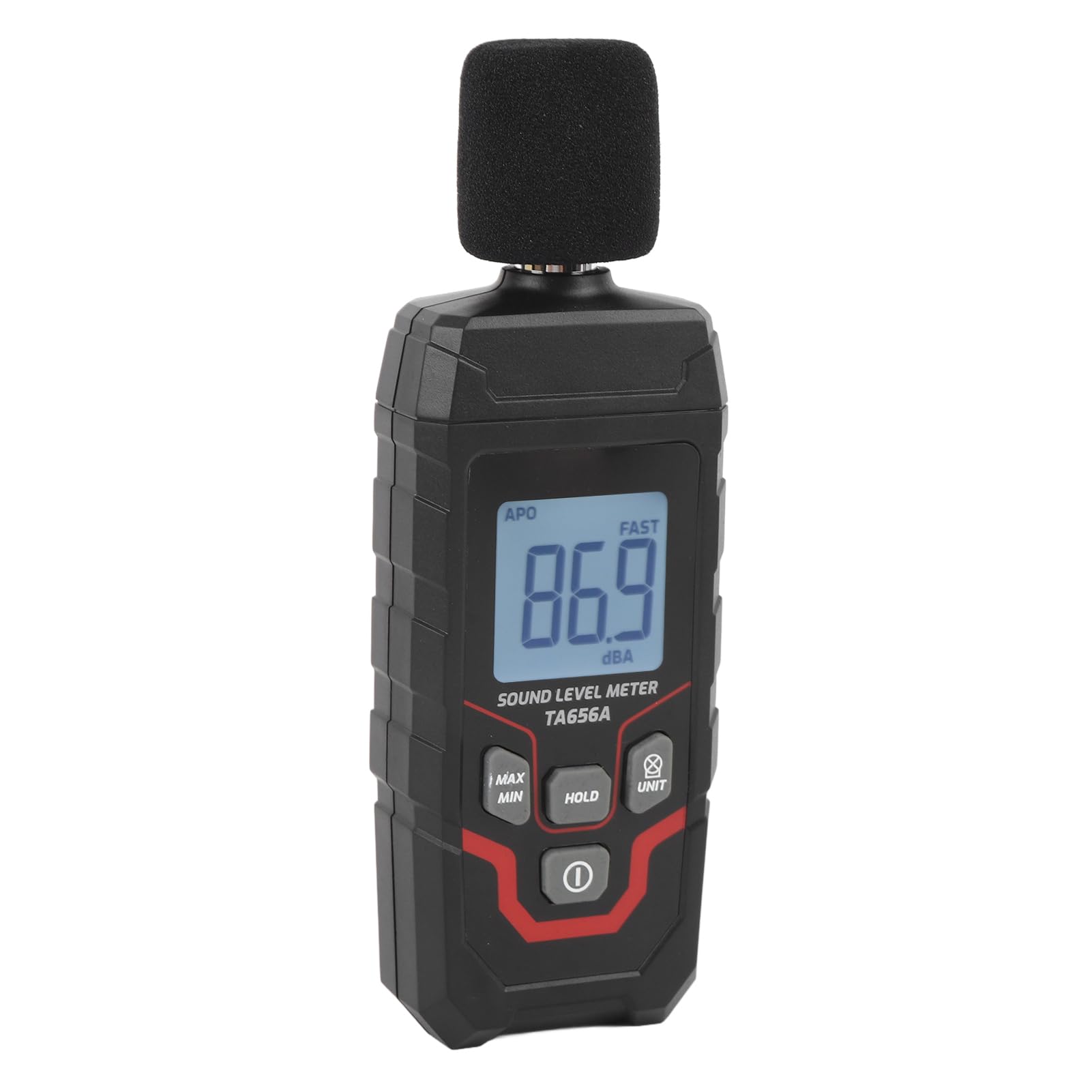 Cyfrowy Miernik Decybeli, Przenośny Miernik Poziomu Dźwięku, Przenośny Miernik SPL od 30,0 do 130 DBA z Podświetlanym Ekranem LCD, Czytnik Decybeli Hałasu, Tester Dźwięku, Sprzęt