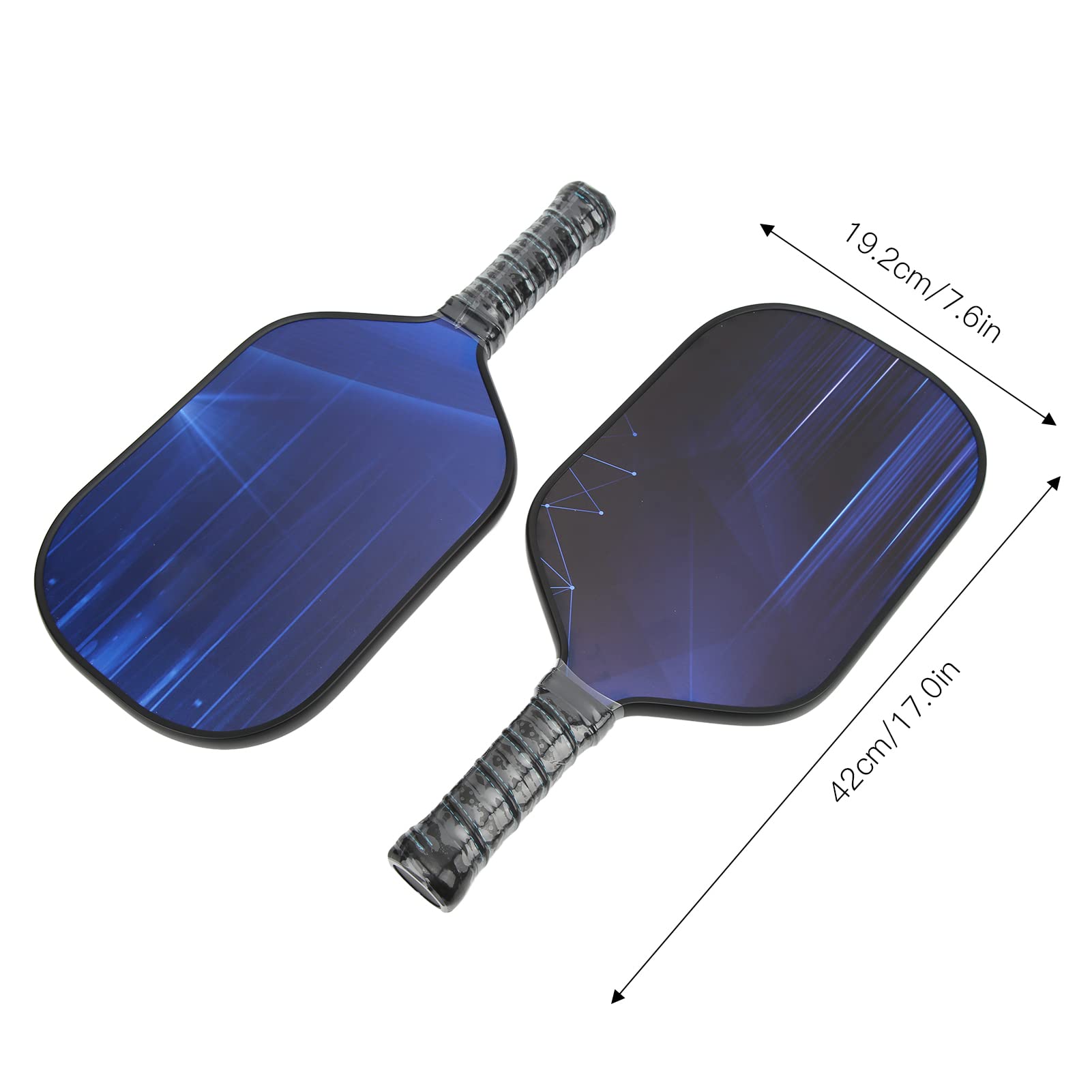 Tyenaza Kit Paddle Pickleball - Racchette in Fibra di Vetro con Nucleo in PP, Include 4 Palline per Allenamento Sportivo