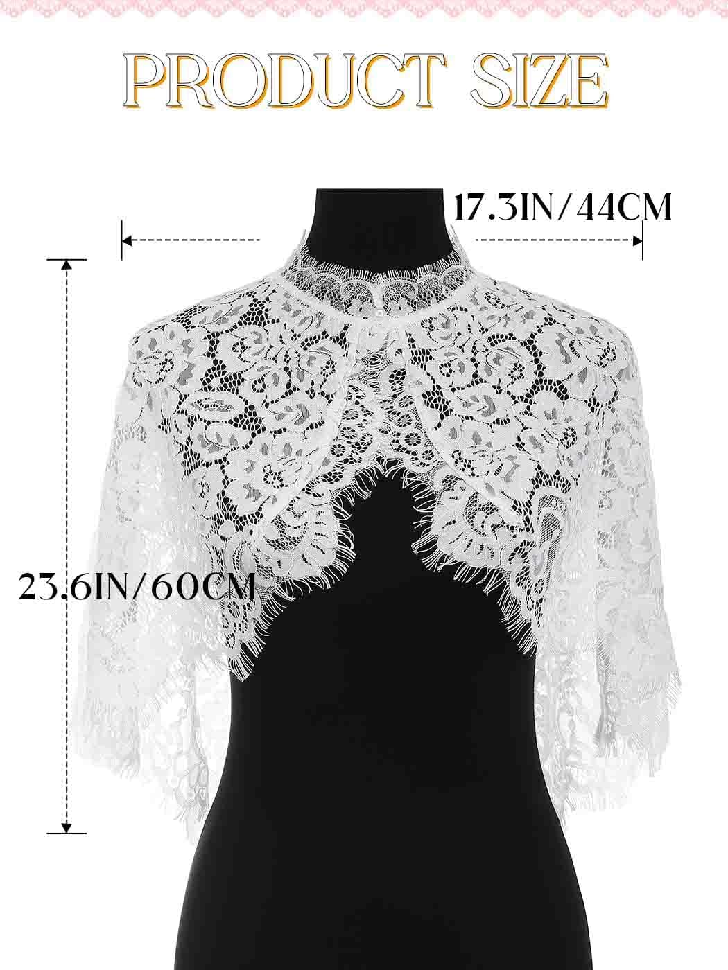 EVILD Women 1920s Shawls and Wraps Black Formal Wedding Shawl Wraps for Evening Dresses