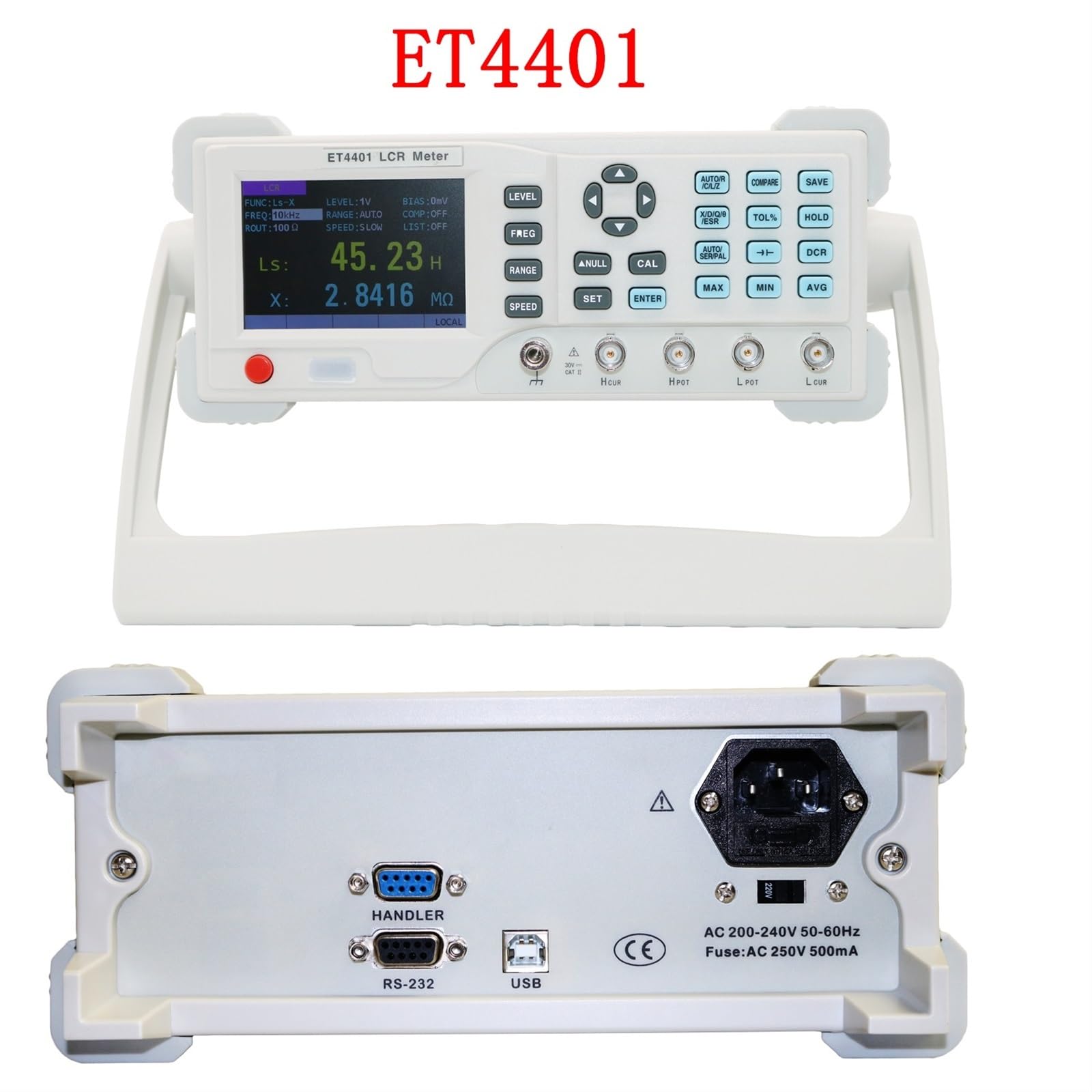ET4401/ET4410 LCR Digitale Brücke Widerstand Impedanz Kapazität Induktivität Messung Instrument Tisch Instrument(ET4401)