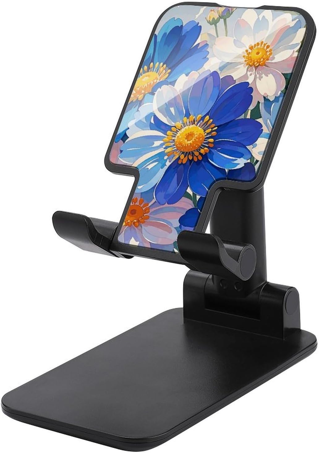 Foldable Phone Stand Portable Adjustable Phone Holder for Desk Cute & Unique Fits Most Smartphones Bright Watercolor Flowers Printed Phone Kickstand