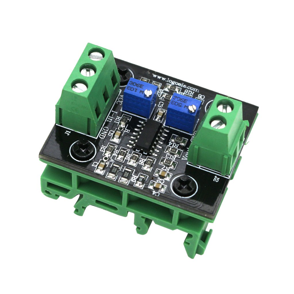 ATORSE® Current To Voltage Module 4-20Ma To 0-15V Isolation Transmitter Signal Converter With Green Base-image-32