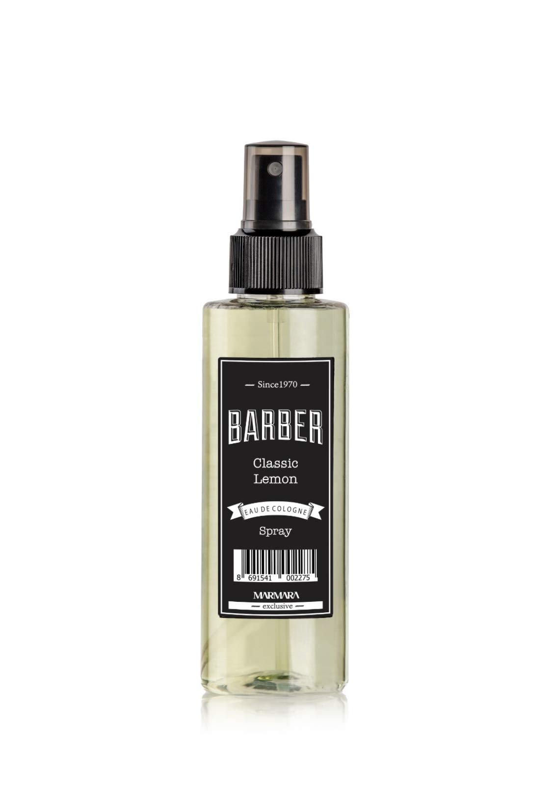 Barber Marmara Lemon Eau de Cologne 150ml | Refreshing After Shave Cologne Spray | Turkish Barbershop Scent | Cooling Body Fragrance for Men | Long-Lasting Citrus Freshness | Pump Spray Bottle