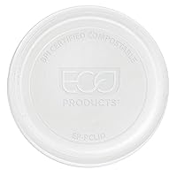 Vista 8 de ECO PRODUCTS Vasos pequeños de plástico PLA transparente compostable de 1 oz, caja de 5000, recipientes redondos para alimentos fríos, renovables a