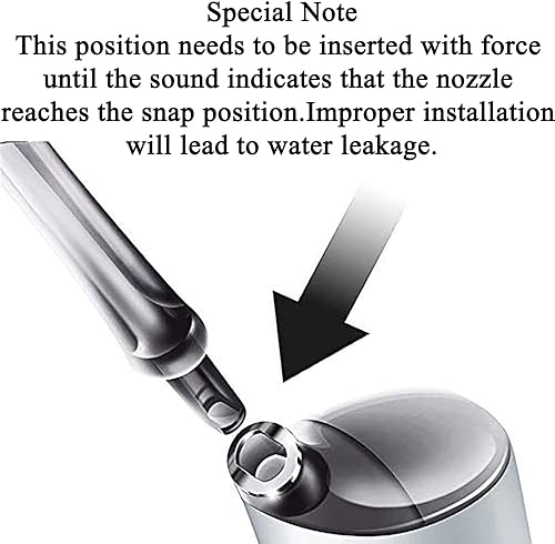 Miniatura 3 de HX8032 AirFloss Boquillas de repuesto compatibles con Philips Sonicare AirFloss Ultra HX8331HX8332HX8340HX8341HX8381HX8401, cabezales de repuesto